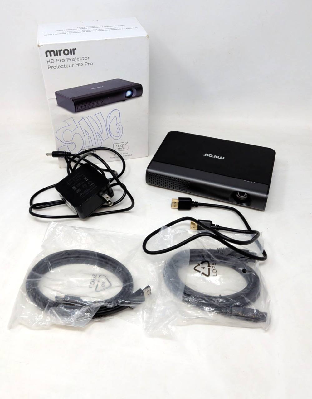 Miroir HD Projector- PRO M289, Full HD Portable Battery-Powered Black 1080P